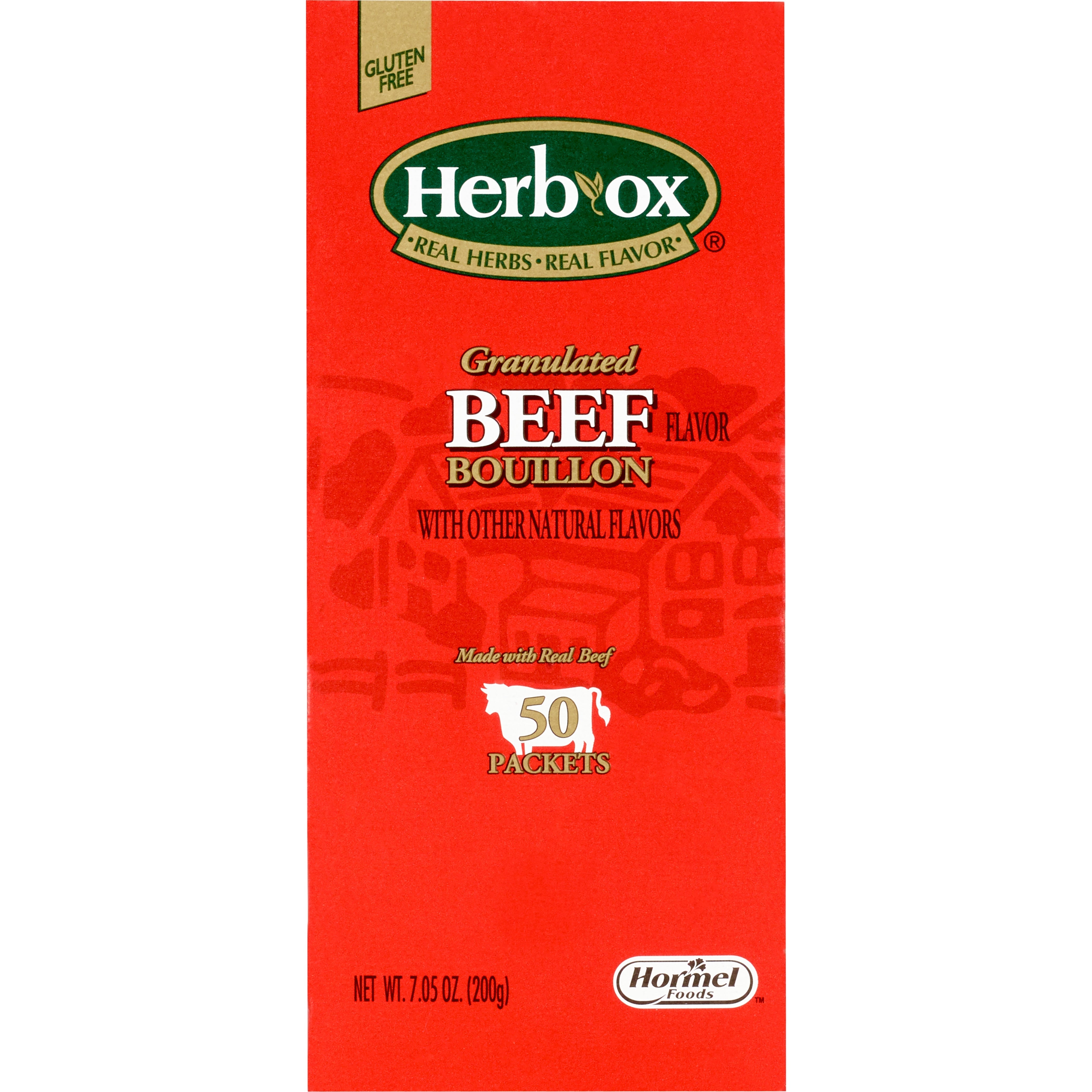 Instant Broth Herb Ox Beef Flavor Bouillon Flavor Liquid 7.5 oz. Individual Packet