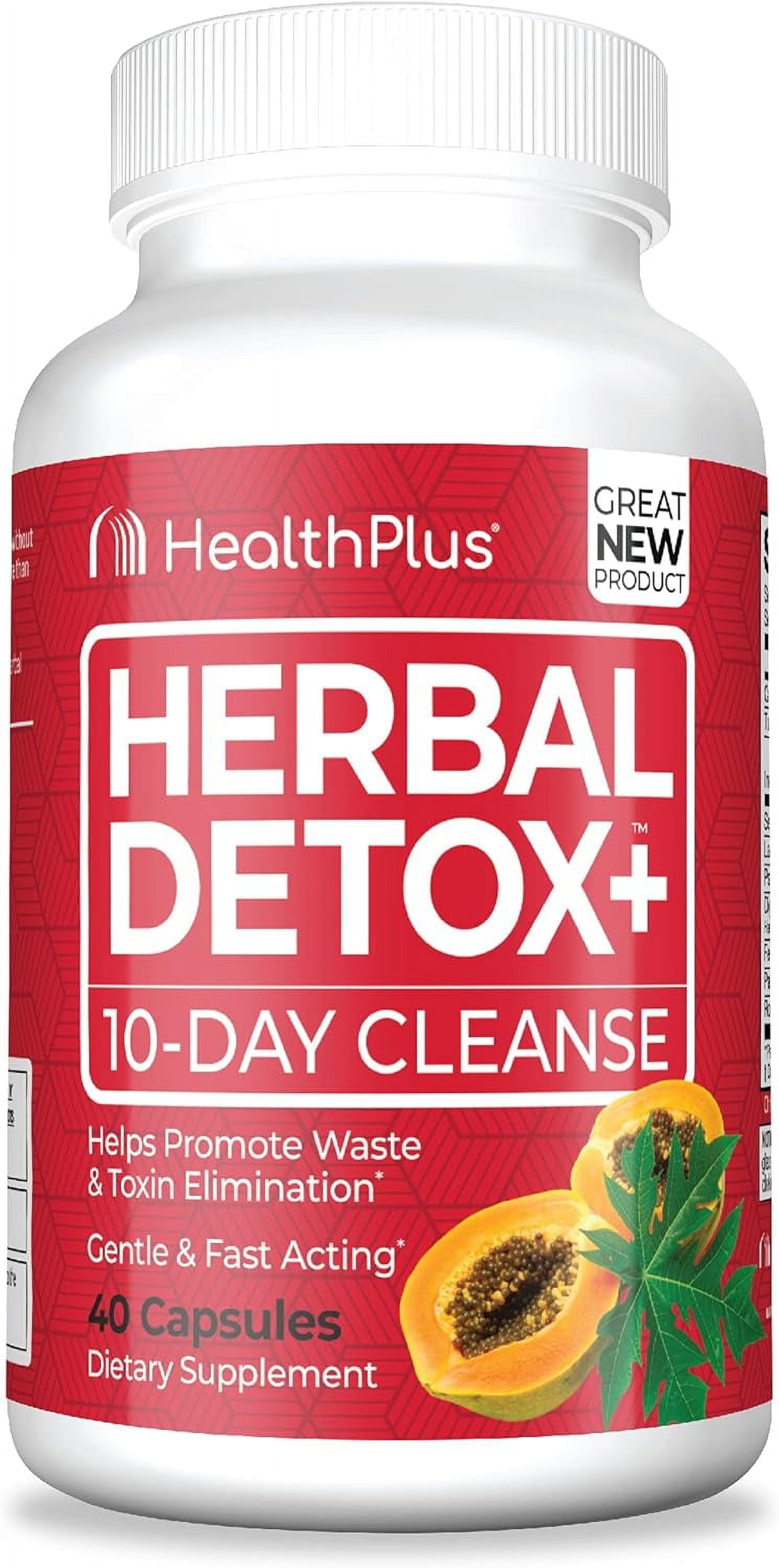 Herbal Detox+ (10 Day Cleanse), 40 Capsules, 20 Servings