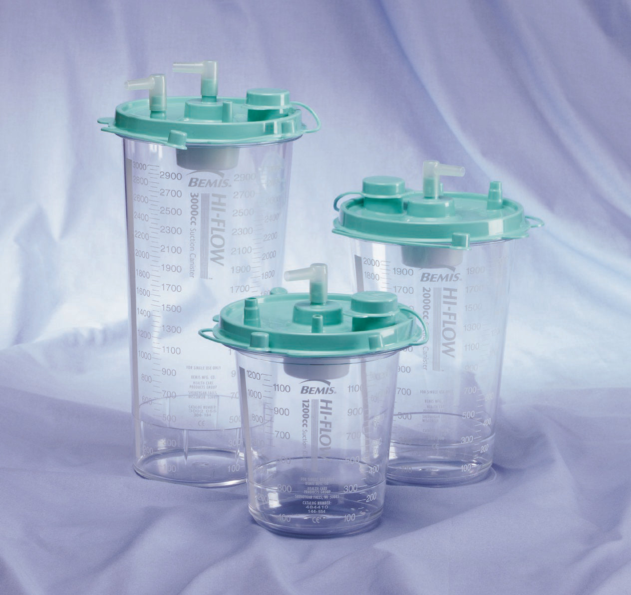 Rigid Suction Canister Hi Flow 2000 mL Pour Lid