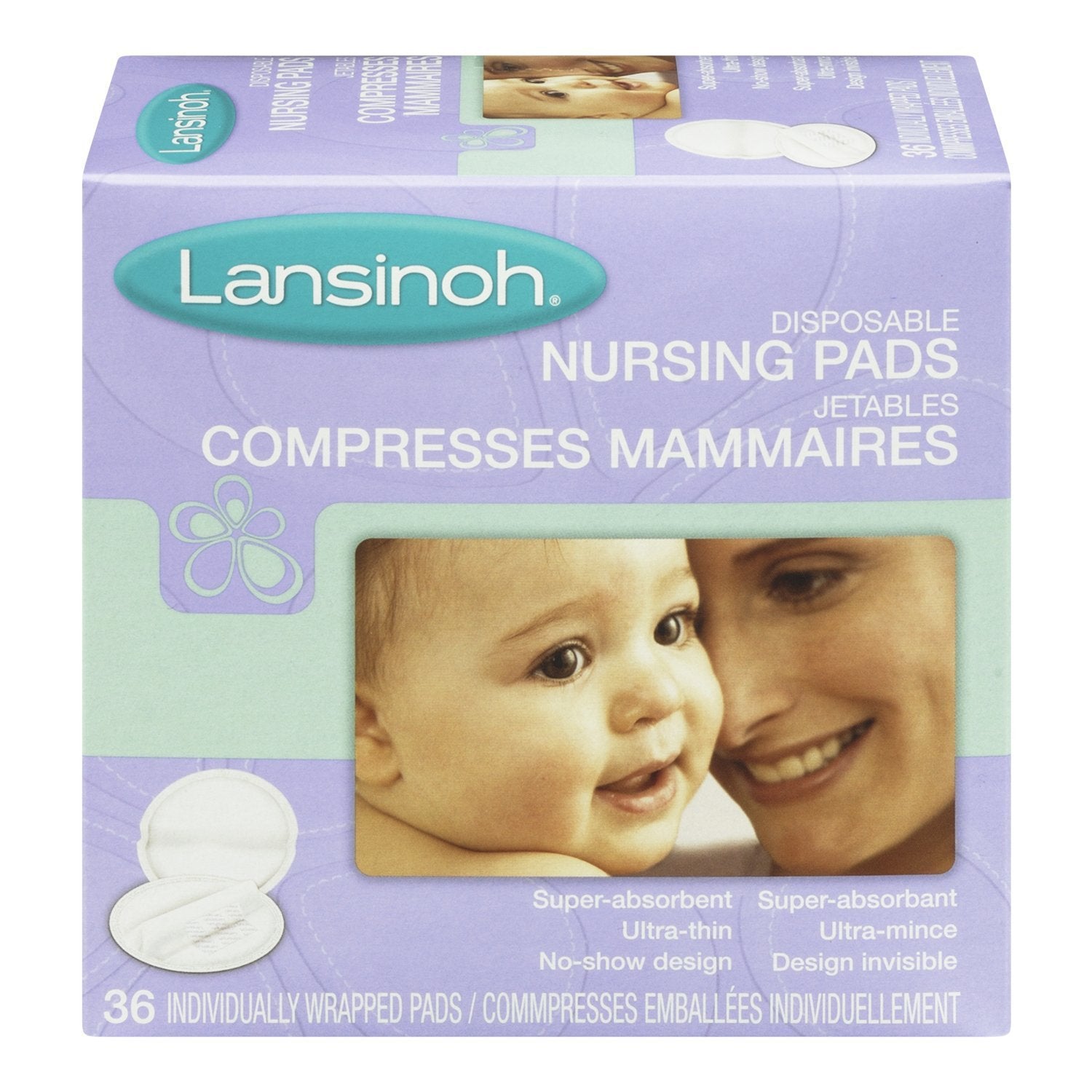 Nursing Pad Lansinoh Polymer Disposable, Packaging Type- Box