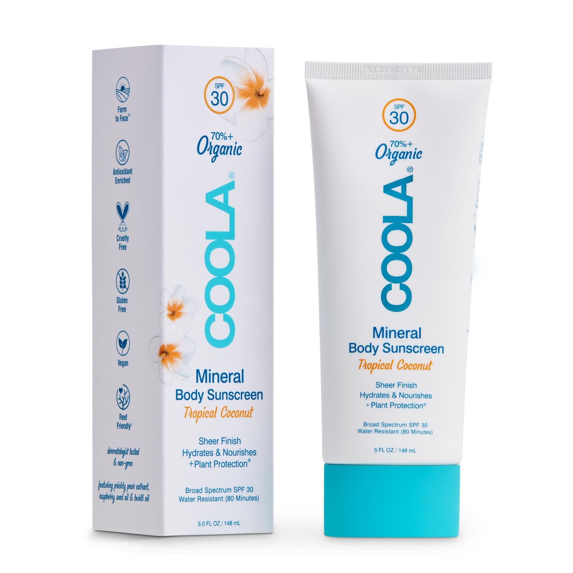 Sunscreen COOLA® Mineral Body SPF 30 Lotion 5 oz. Tube