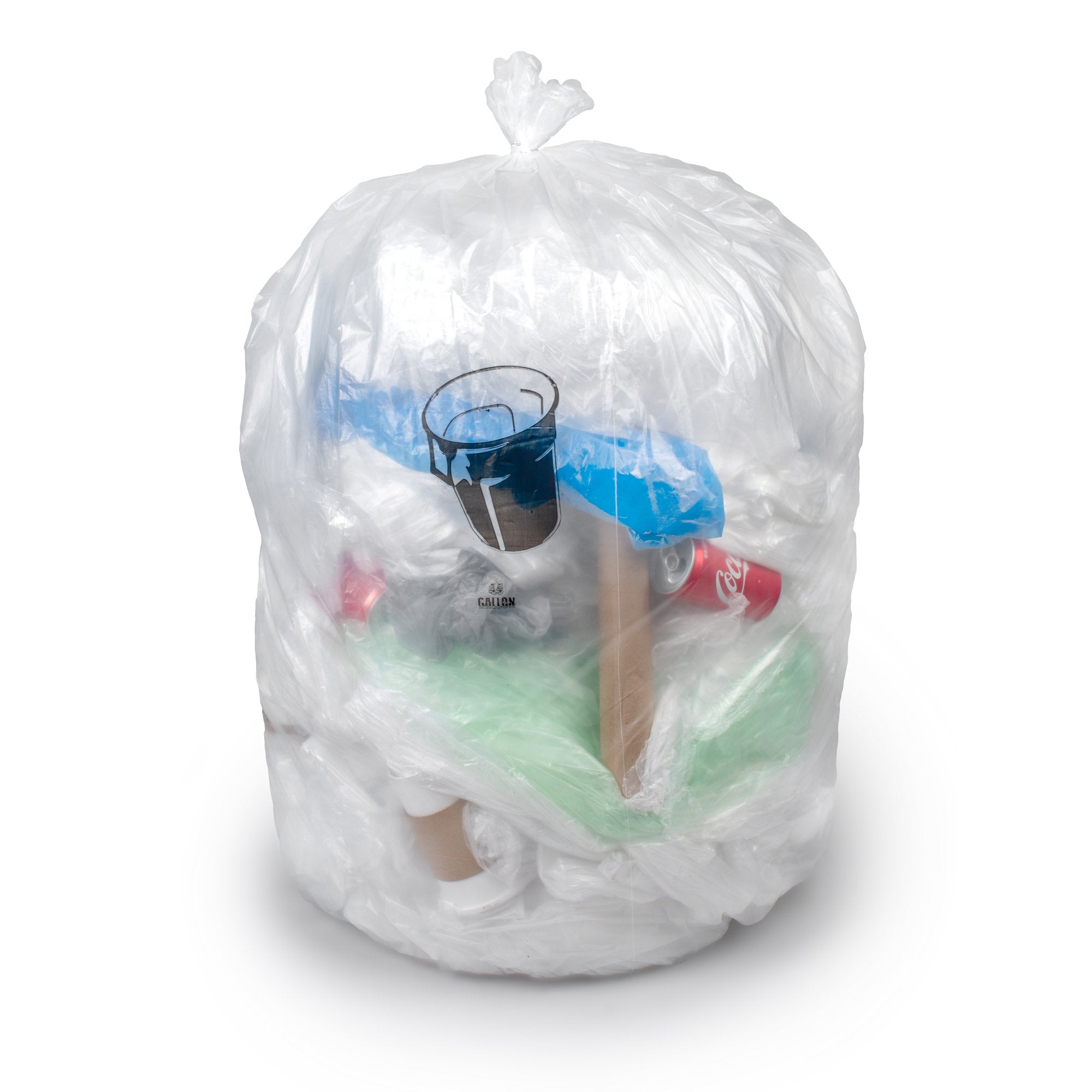 Trash Bag Colonial Bag 30 gal. Clear LLDPE 0.45 mil 30 X 36 Inch X-Seal Bottom Flat Pack, Packaging Type- Case