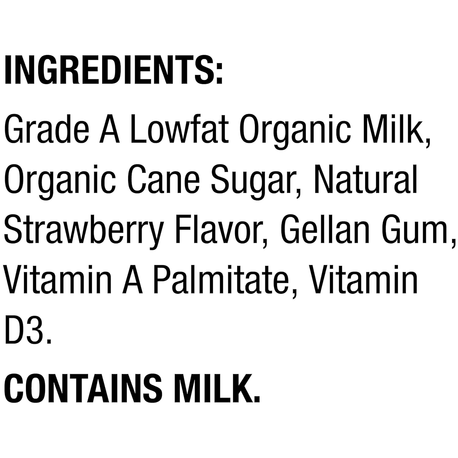 horizon organic dairy low fat milk strawberry case of 3 8 fl oz