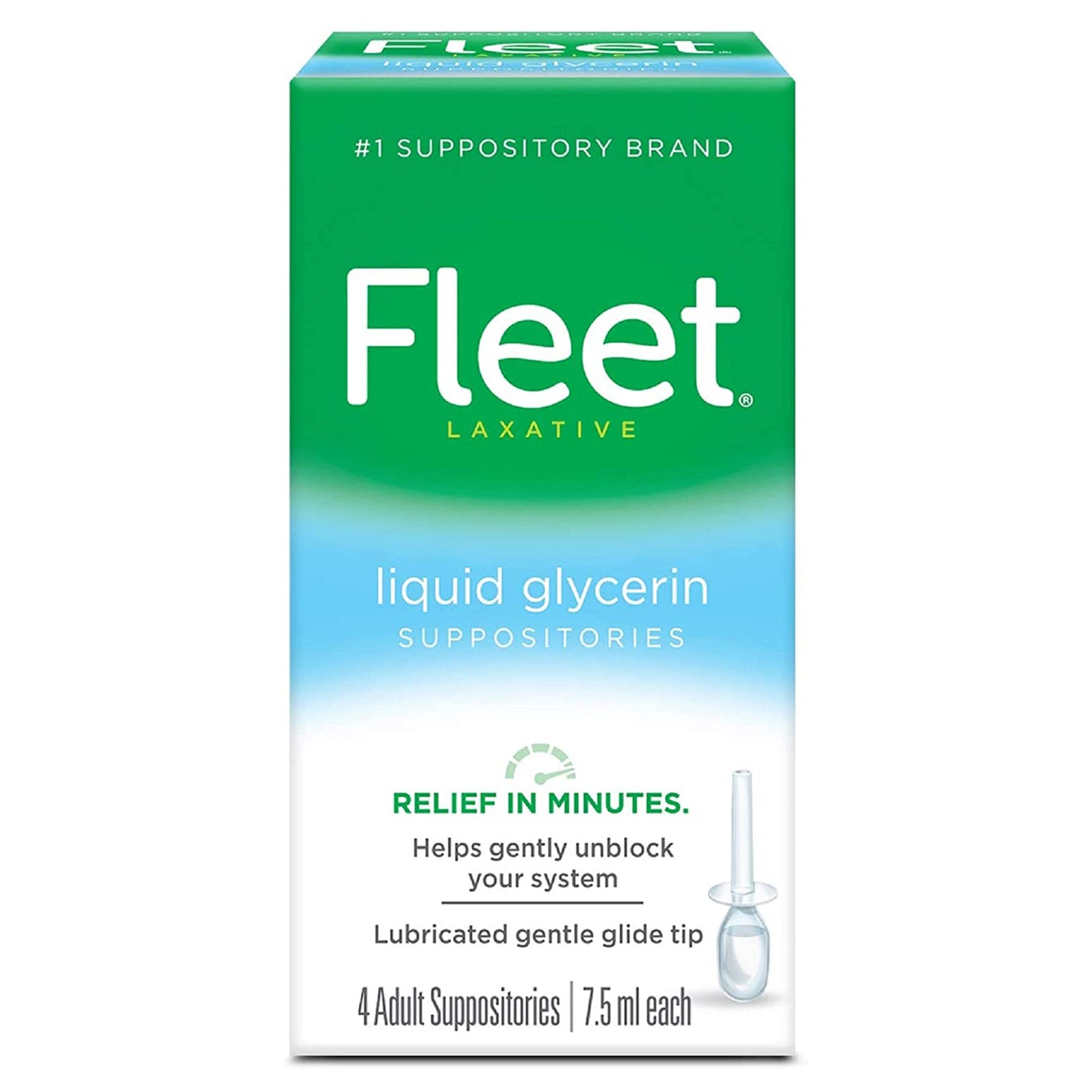 Laxative Fleet Suppository 7.5 mL 5.4 Gram Strength Glycerin