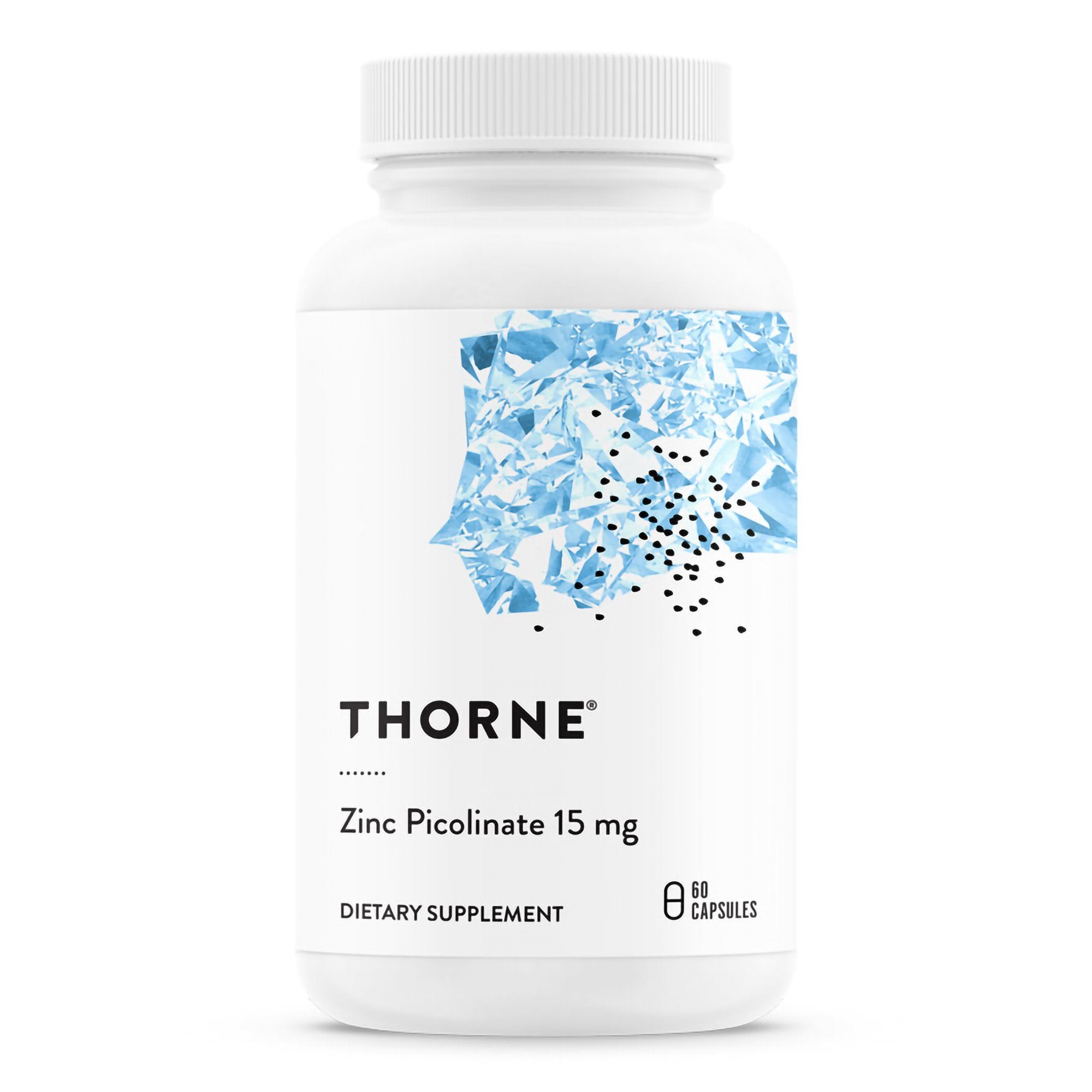 Dietary Supplement THORNE Zinc Picolinate Zinc 15 mg Strength Capsule 60 per Bottle, Packaging Type- Case