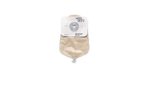 Urostomy Pouch MicroSkin One-Piece System 9 Inch Length Flat, Trim to Fit Up to 1-1/2 Inch Stoma Drainable, Packaging Type- Box