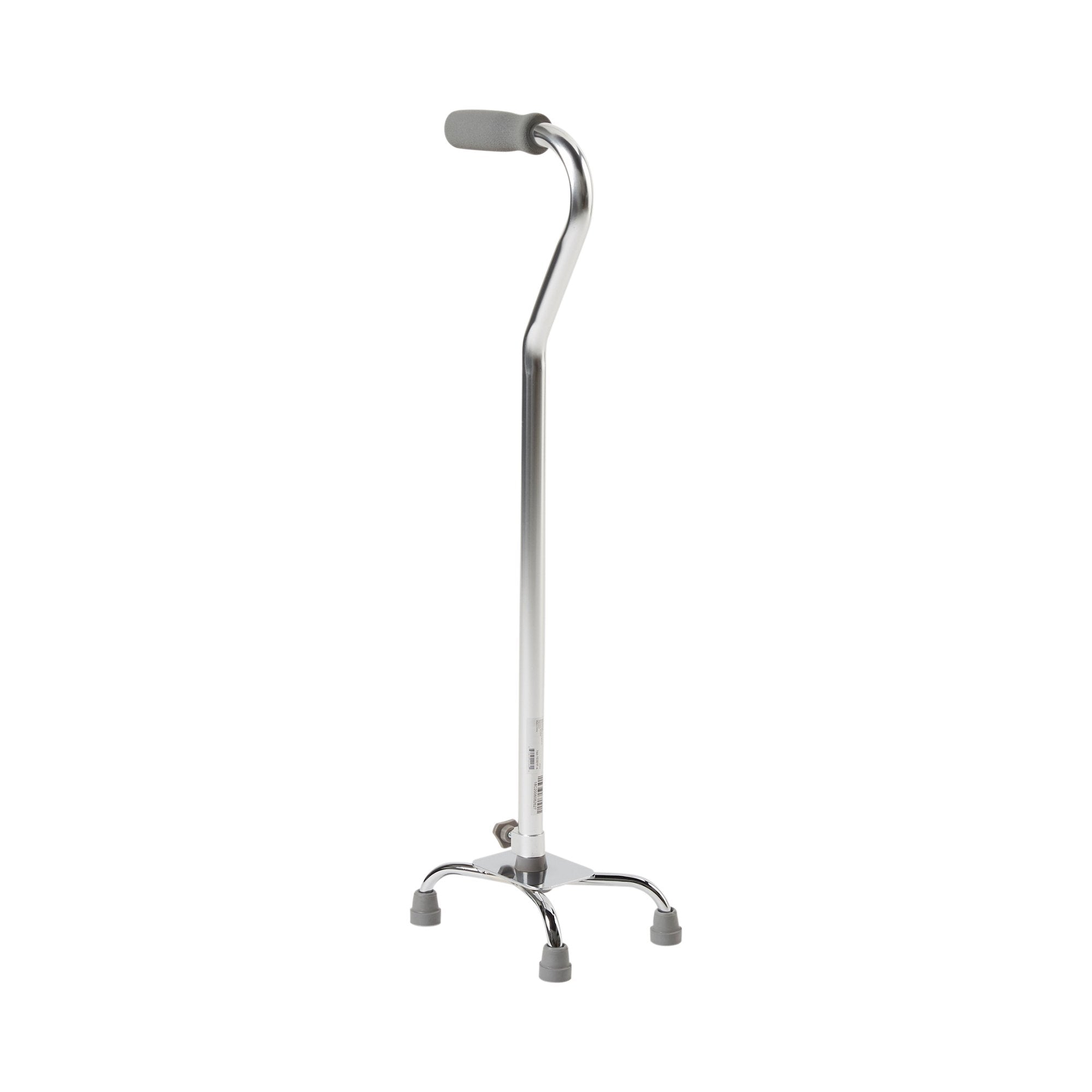 Small Base Quad Cane McKesson Steel 30 to 39 Inch Height Chrome, Packaging Type- Case