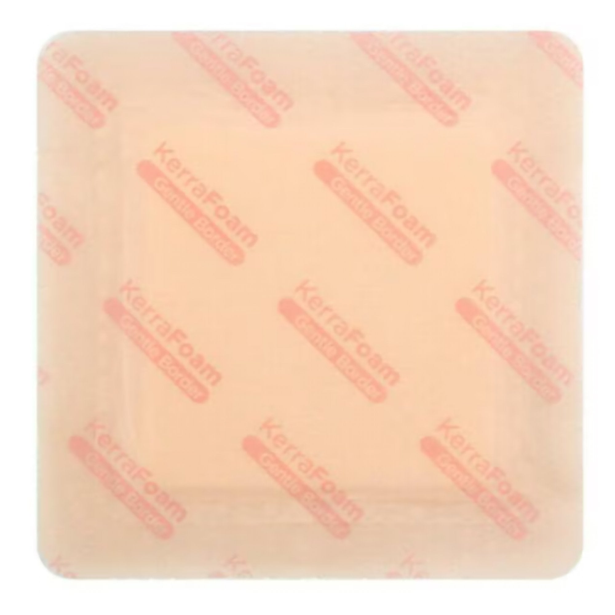 Foam Dressing KerraFoam™ Gentle Border 3 X 3 Inch With Border Film Backing Silicone Adhesive Square Sterile