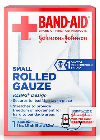 Conforming Bandage Band-Aid® 2 Inch X 2-1/2 Yard Sterile 1 per Pack