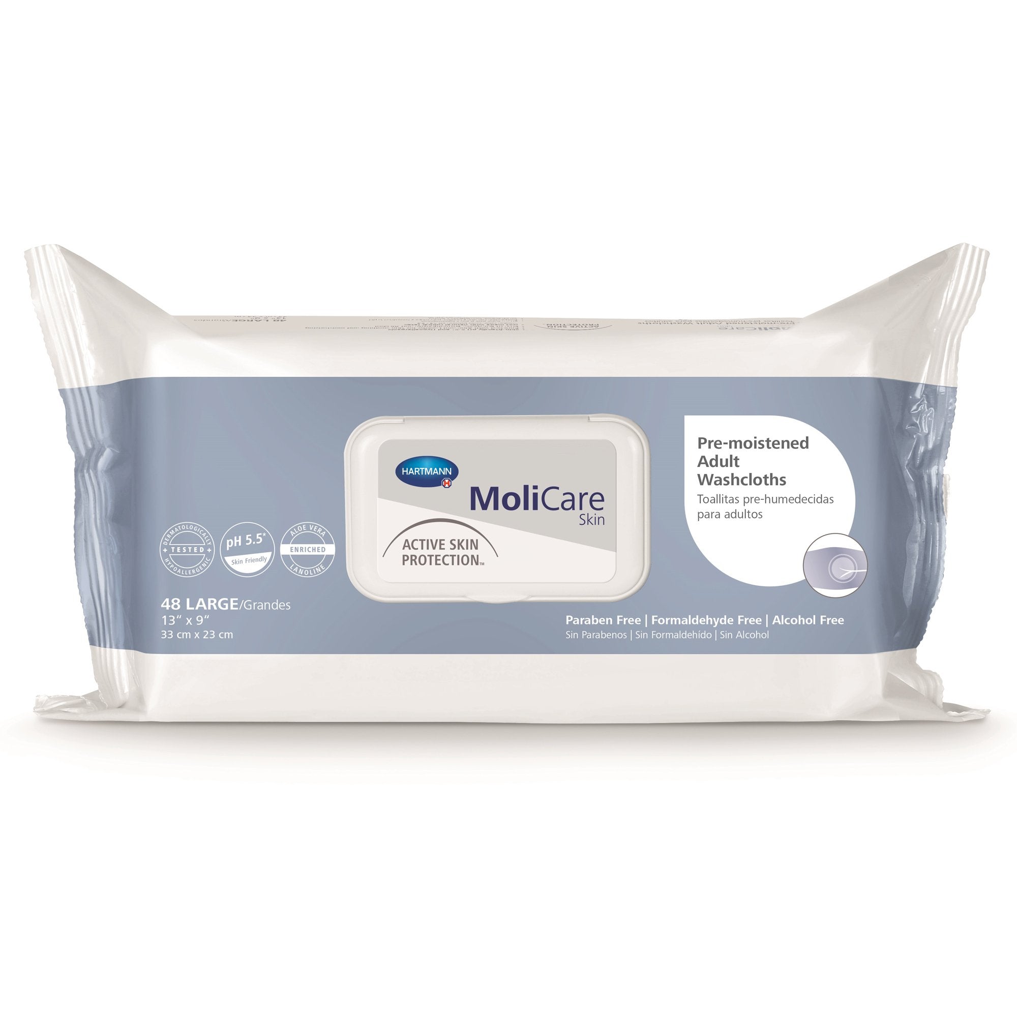 Personal Cleansing Wipe MoliCare Skin Soft Pack Scented 50 Count, Packaging Type- Case