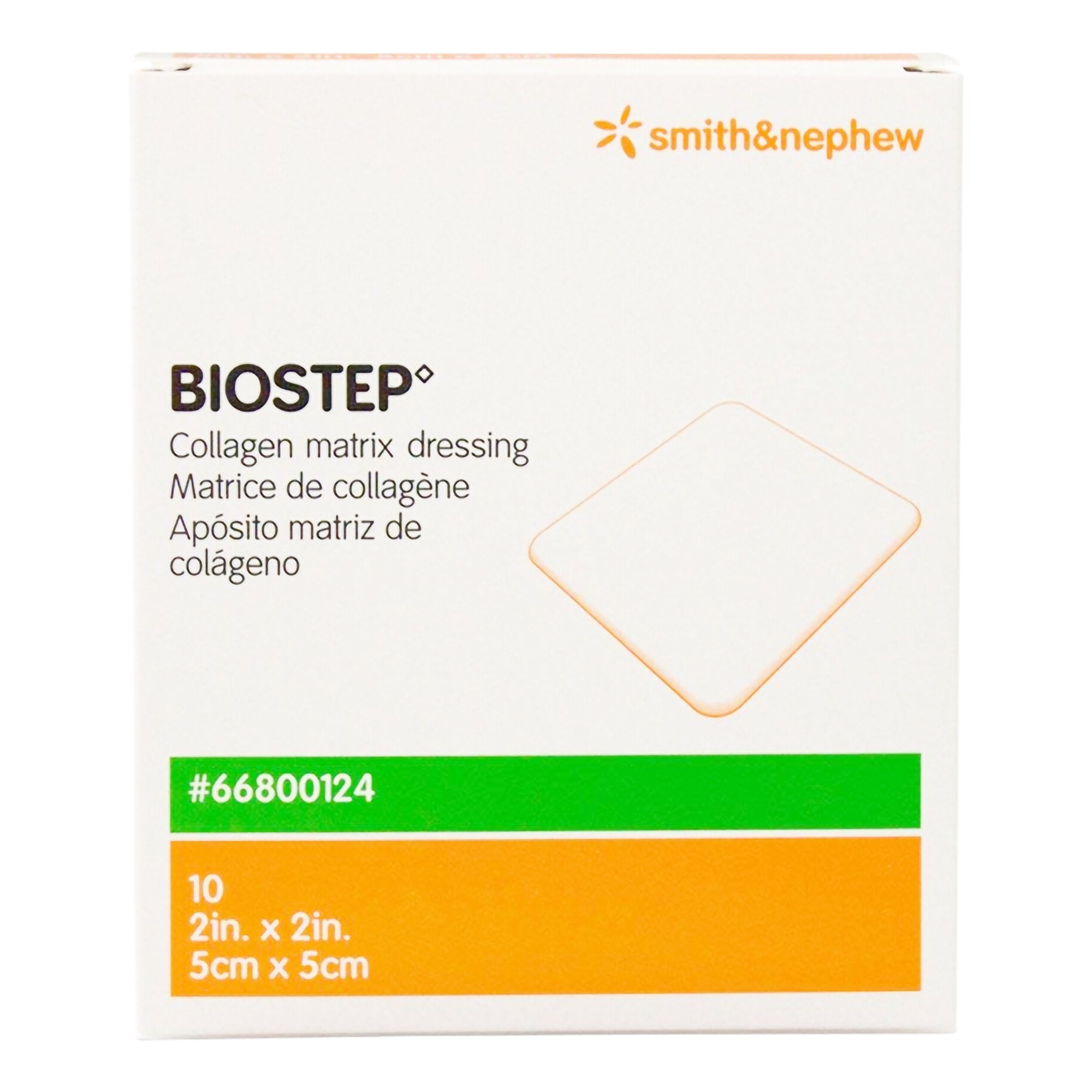 Collagen Dressing Biostep 2 X 2 Inch Square Sterile, Packaging Type- Box