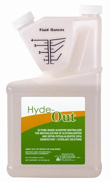 OPA / Glutaraldehyde Neutralizer Hyde Out RTU Liquid 32 oz. Bottle Single Use