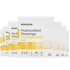 hydrocolloid dressing mckesson foam backing 4 x 4 inch square hydrocolloid foam packaging type box