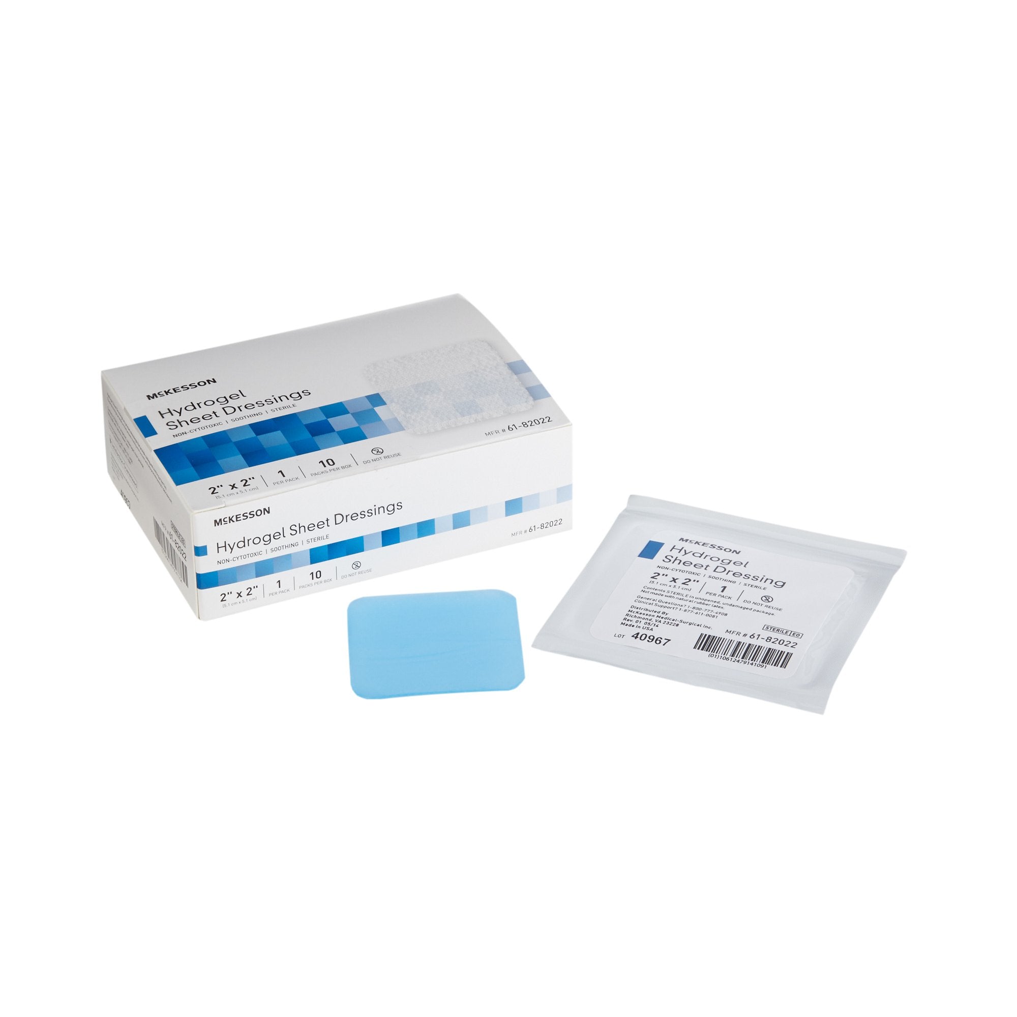 Hydrogel Wound Dressing McKesson Sheet 2 X 2 Inch Sterile