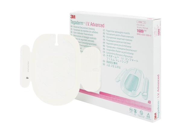 I.V. Specialty Dressing 3M Tegaderm I.V. Advanced Adhesive / Film 4 X 6 1/8 Inch Sterile