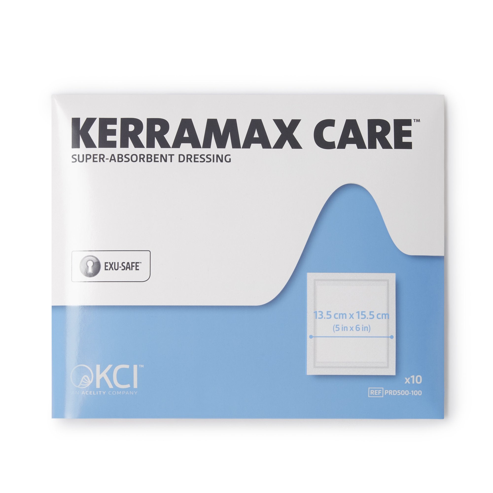 Super Absorbent Dressing KerraMax Care® 5 X 6 Inch Rectangle