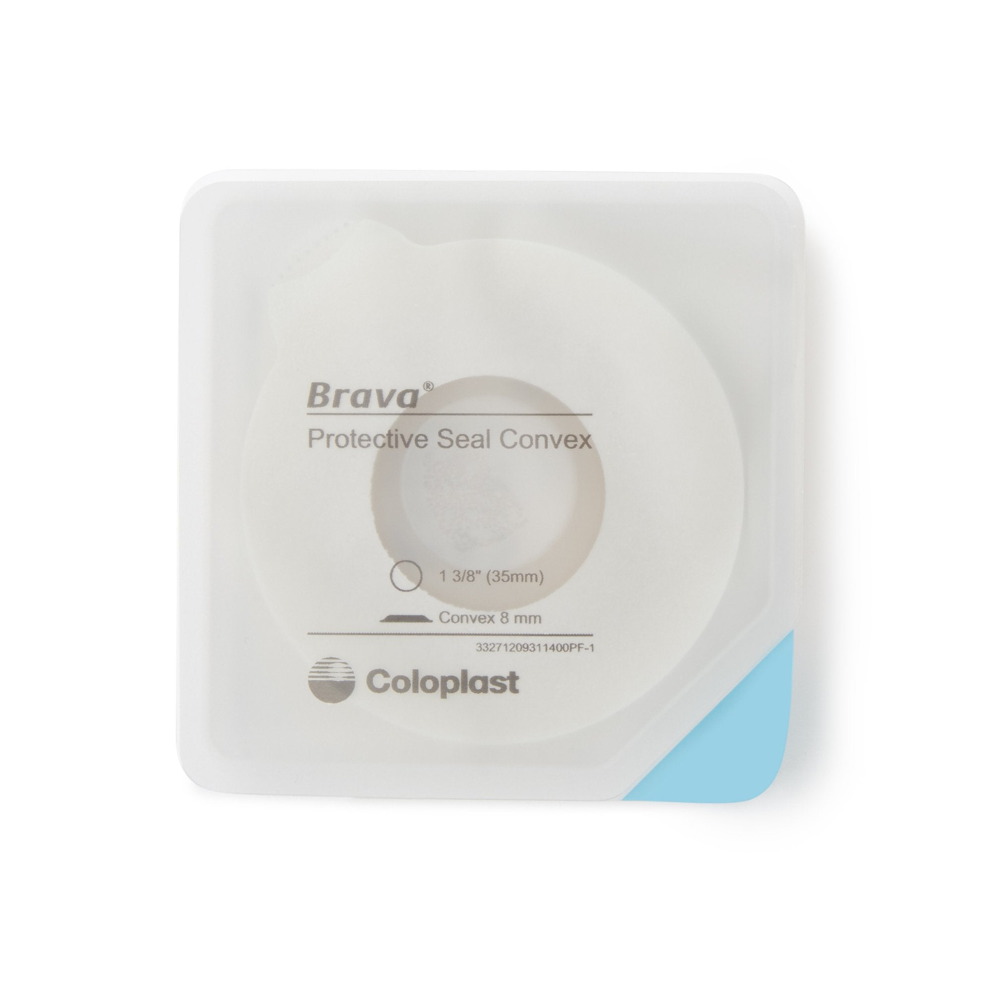 Ostomy Seal Brava Convex, Starter Hole 1-3/8 Inch (35mm), Packaging Type- Box