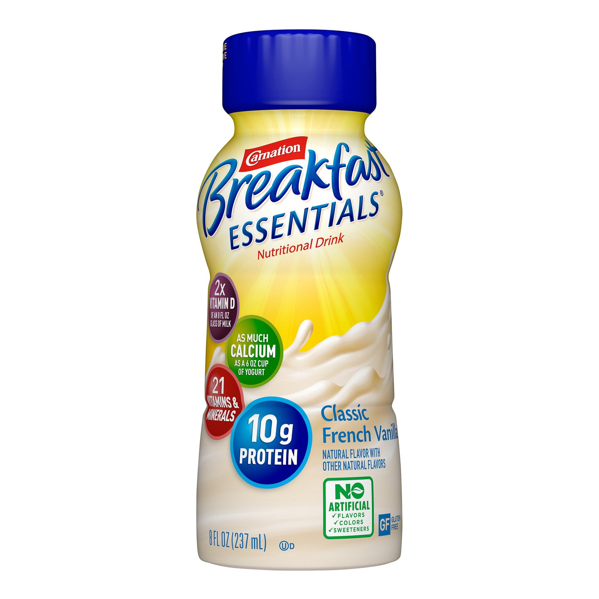 Oral Supplement Carnation Breakfast Essentials Vanilla Flavor Liquid 8 oz. Bottle, Packaging Type- Case