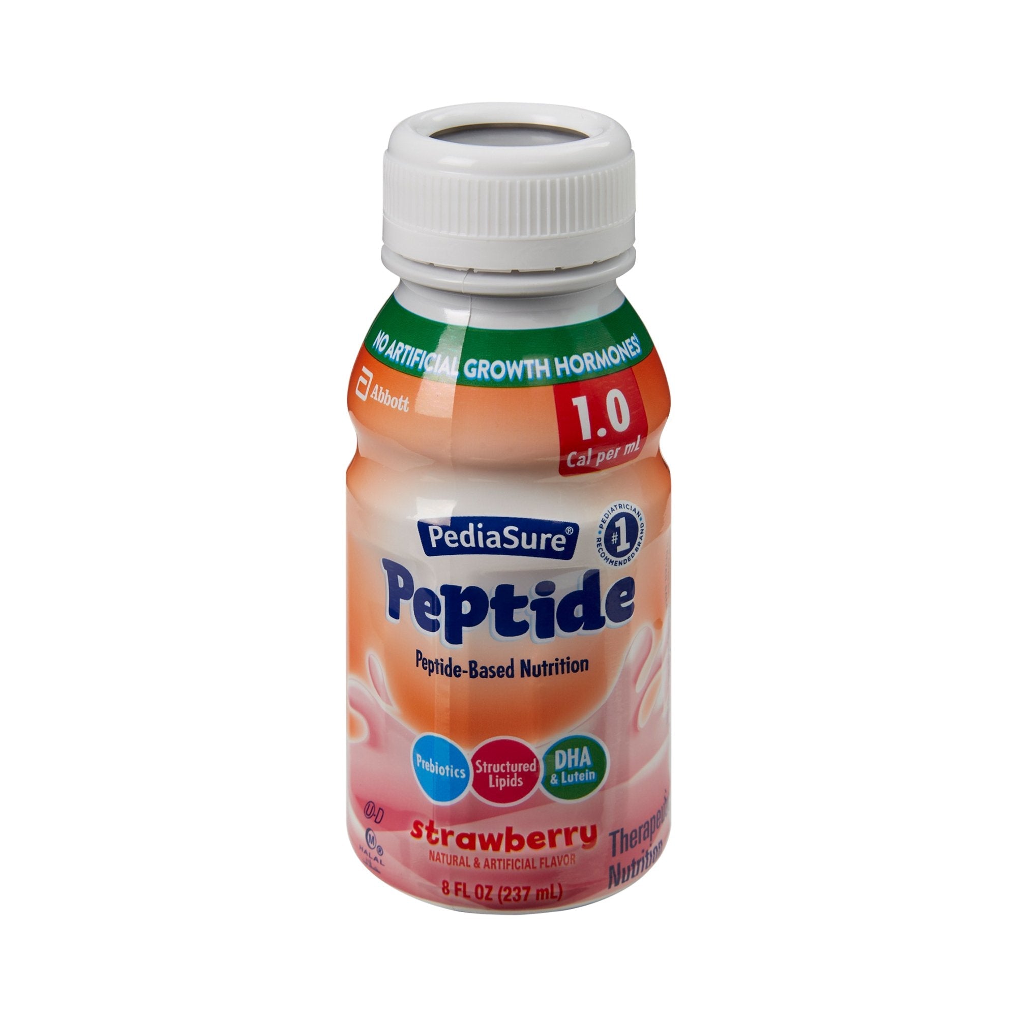 Pediatric Oral Supplement PediaSure Peptide 1.0 Cal Strawberry Flavor 8 oz. Bottle Liquid Peptide Malabsorption / Maldigestion