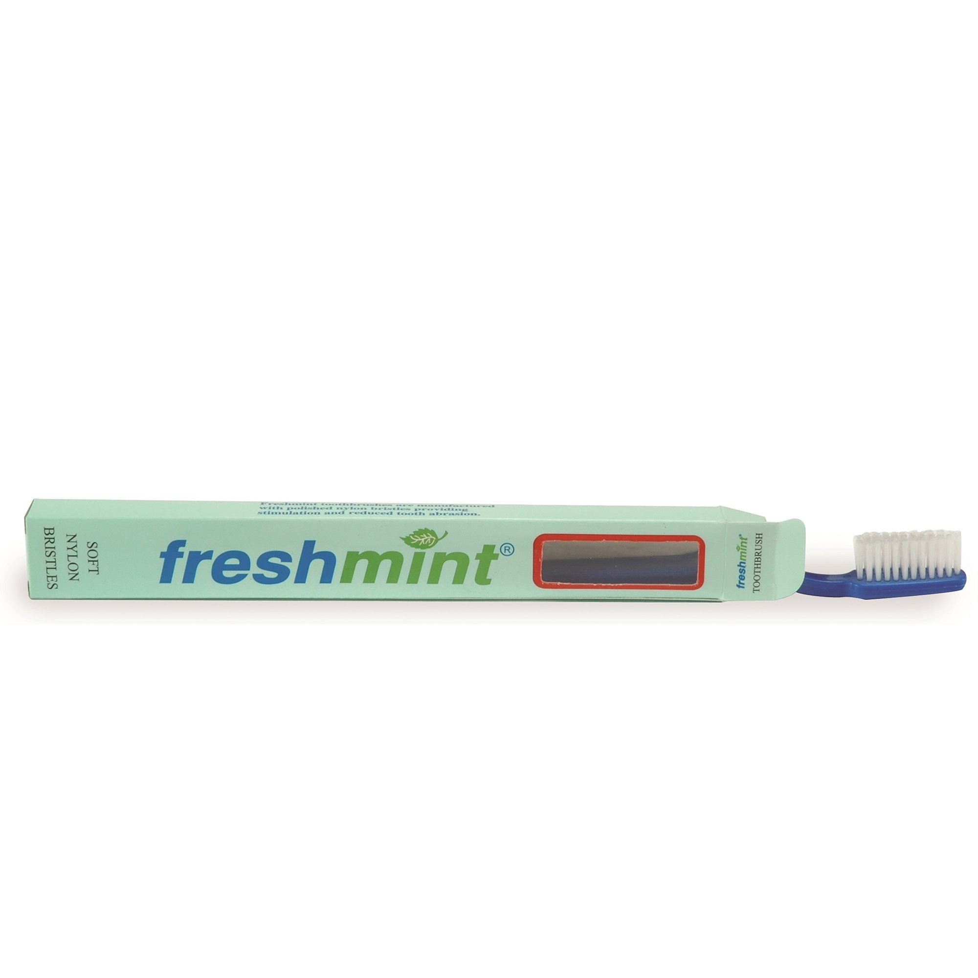 Toothbrush Freshmint Assorted Colors Adult Nylon