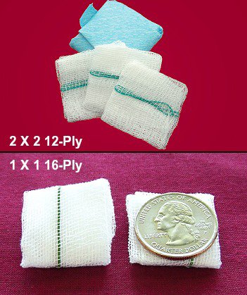 Gauze Sponge X-Ray Detectable Fabco ORS 2 X 2 Inch 12-Ply Sterile X-Ray Detectable 10 per Pouch / CSR Wrapped, Packaging Type- Case