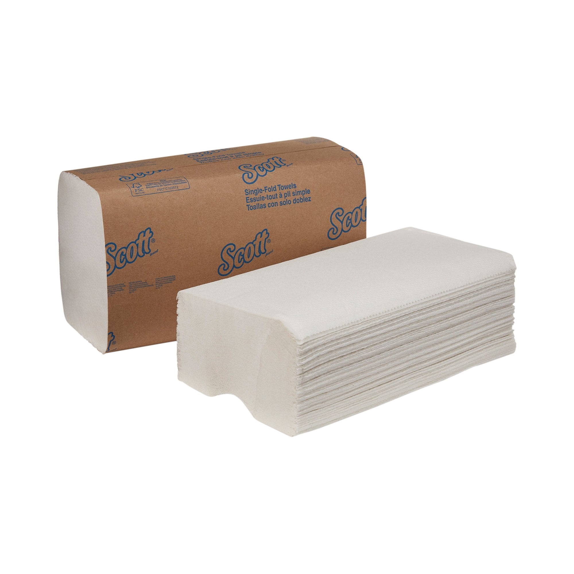 Paper Towel Scott Single-Fold 9-3/10 X 10-1/2 Inch, Packaging Type- Case