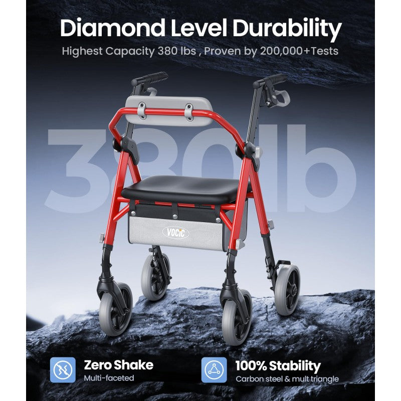 Z11 X-Way rollator - Easy Folding & Support for Seniors