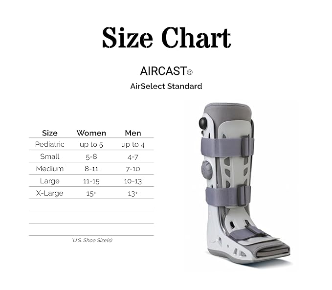 Air Walker Boot Aircast AirSelect Short Pneumatic Adult Large Short,  Packaging Type- Each