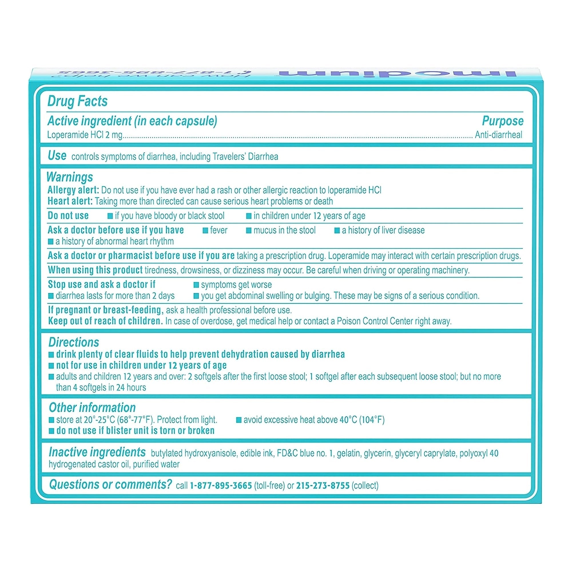 imodium a d loperamide hcl 2 mg anti diarrheal softgels imodium a d anti diarrheal mk1228856bx