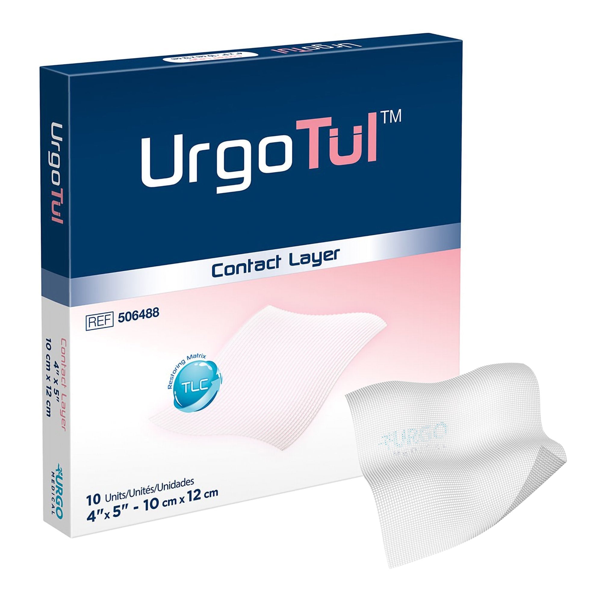 Impregnated Contact Layer Dressing UrgoTul 4 X 5 Inch Sterile