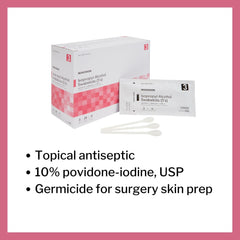 impregnated swabstick mckesson 70 strength isopropyl alcohol individual packet sterile packaging type box