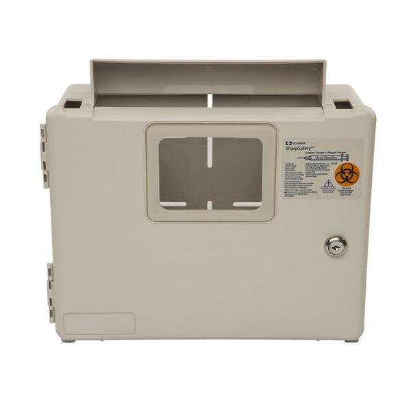 Sharps Container Cabinet / Wall Enclosure In Room Plastic Wall Mount Locking