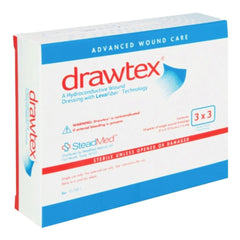 Hydroconductive Wound Dressing Drawtex 3 X 3 Inch Square