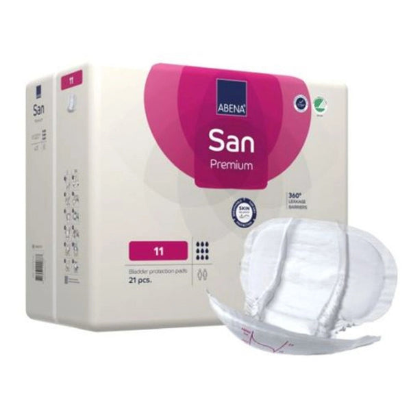 Incontinence Liner Abena San Premium 14.5 X 28.7 Inch Heavy Absorbency Fluff / Polymer Core Size 11