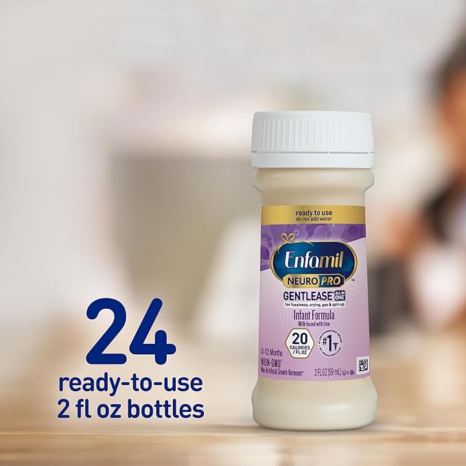 infant formula enfamil neuropro™ gentlease® unflavored 2 oz bottle liquid milk based crying spitup