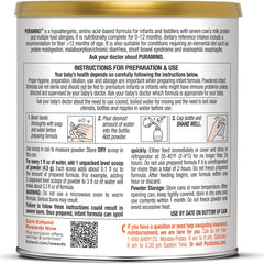 infant formula puramino unflavored 14 1 oz can powder amino acid cows milk allergy packaging type case