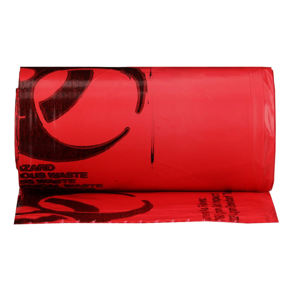 Infectious Waste Bag McKesson 30 to 33 gal. Red Bag Polymer Film 31 X 41 Inch