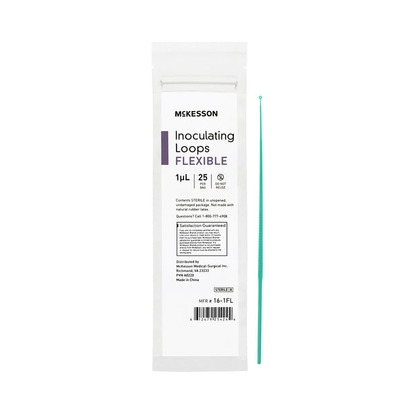 Inoculating Loop McKesson 1 µL High Impact Polystyrene Integrated Handle Sterile