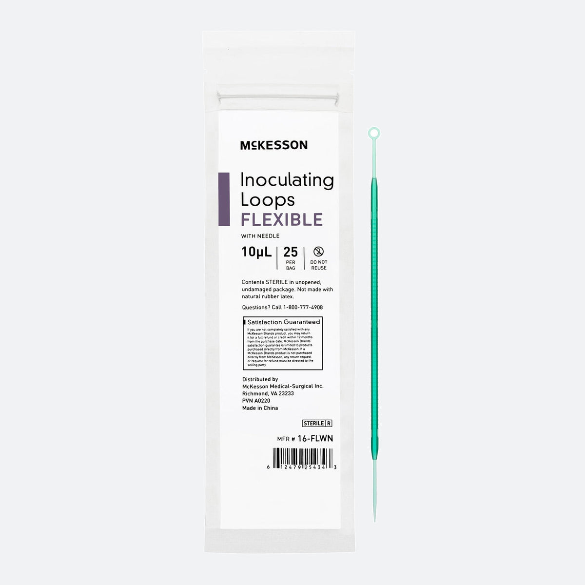 Inoculating Loop with Needle McKesson 10 ?L ABS Integrated Handle Sterile