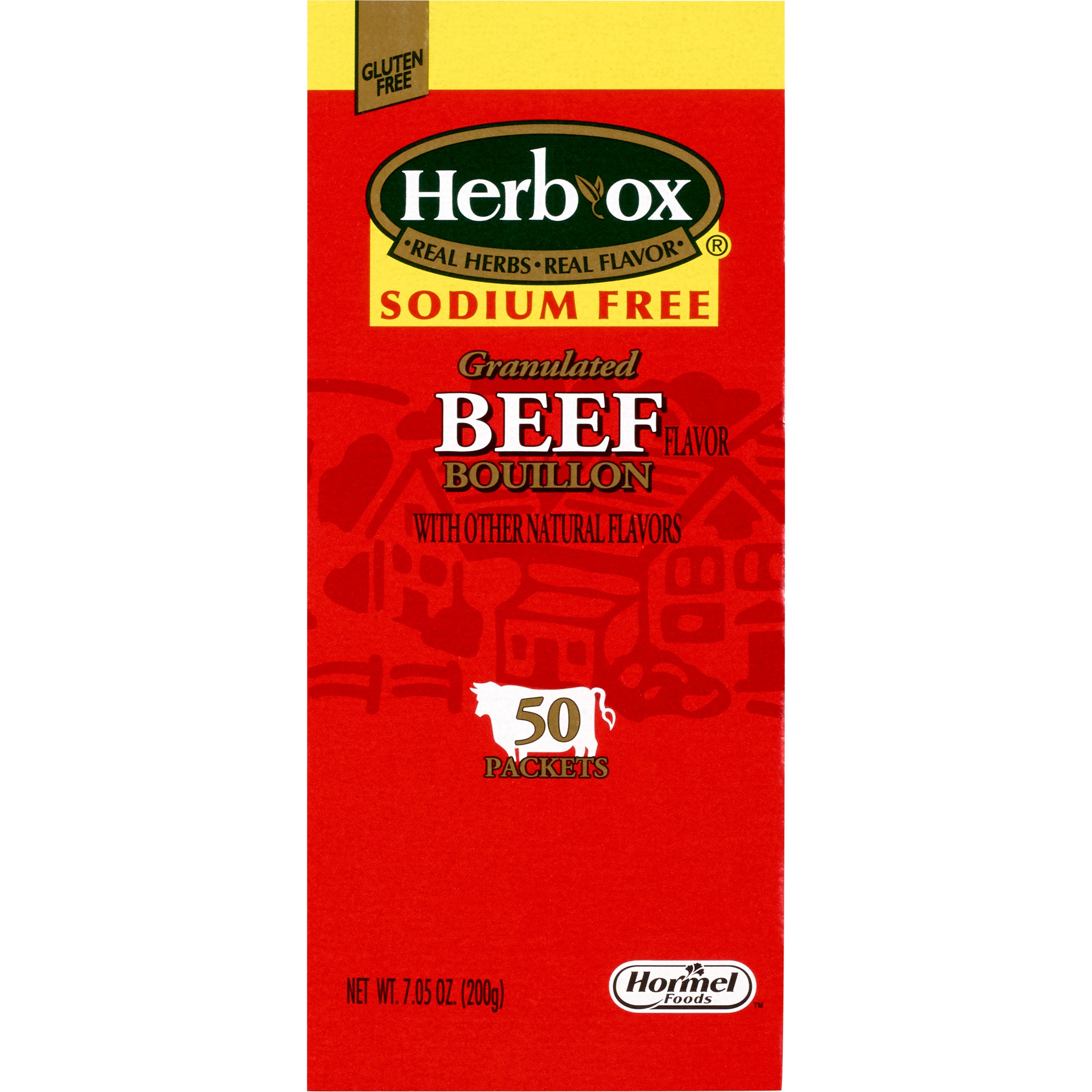Instant Broth Herb Ox Sodium Free Beef Flavor Bouillon Flavor Liquid 7.5 oz. Individual Packet