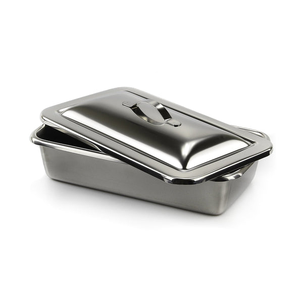 Instrument Tray McKesson Strap Handle Stainless Steel 8 7/8 X 5 X 2 Inch