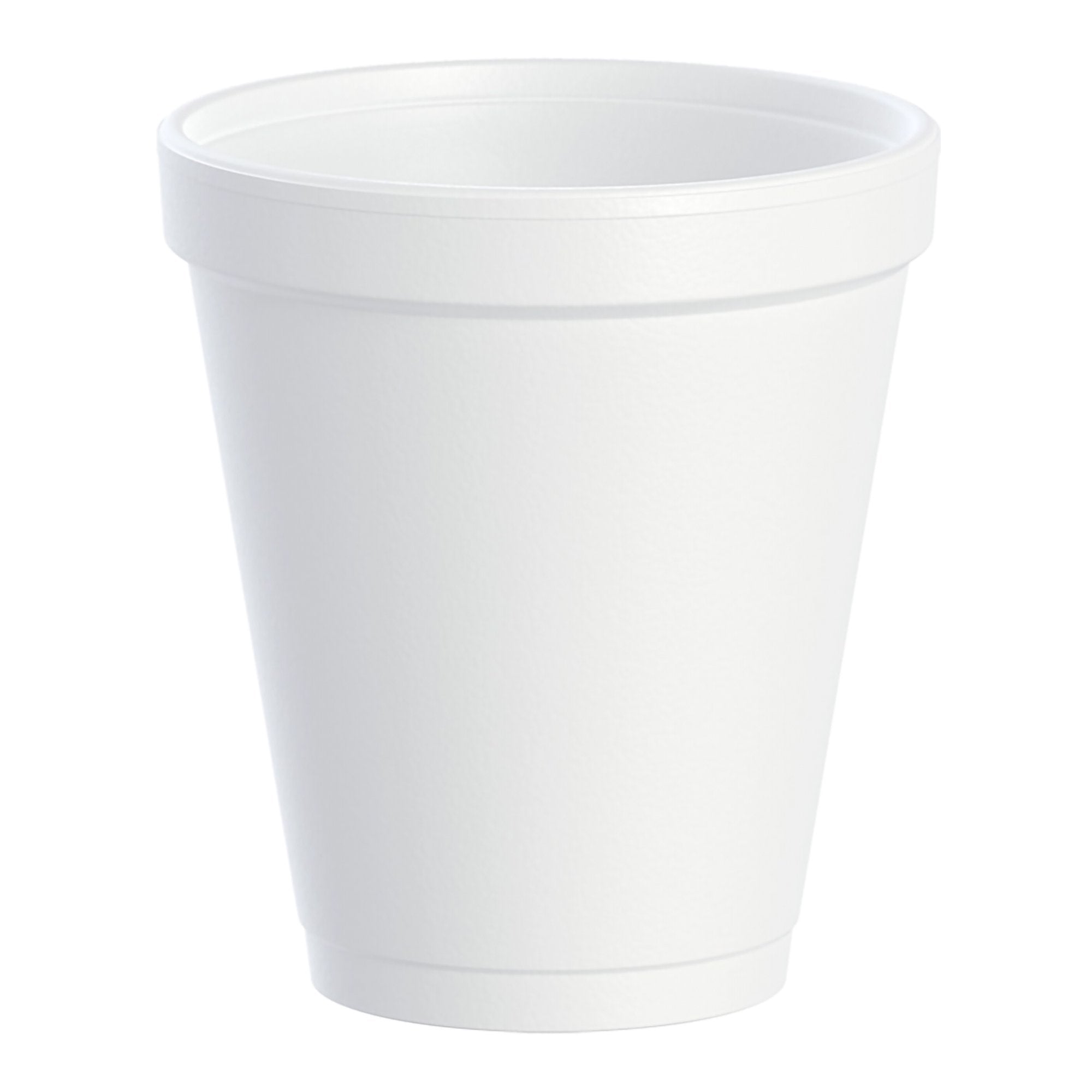 Insulated Drinking Cup Dart 8 oz. White Styrofoam Disposable