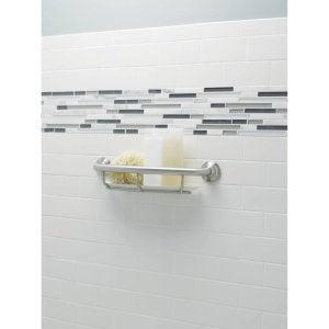 shower grab bar with shelf