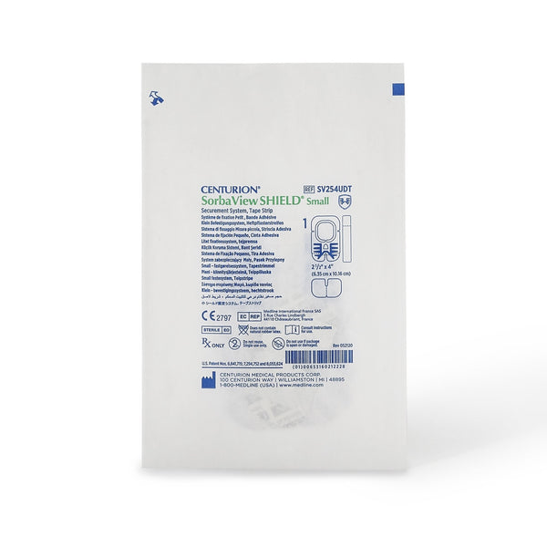 Integrated Securement Dressing Sorbaview SHIELD Fabric / Film 2 1/2 X 4 Inch Sterile