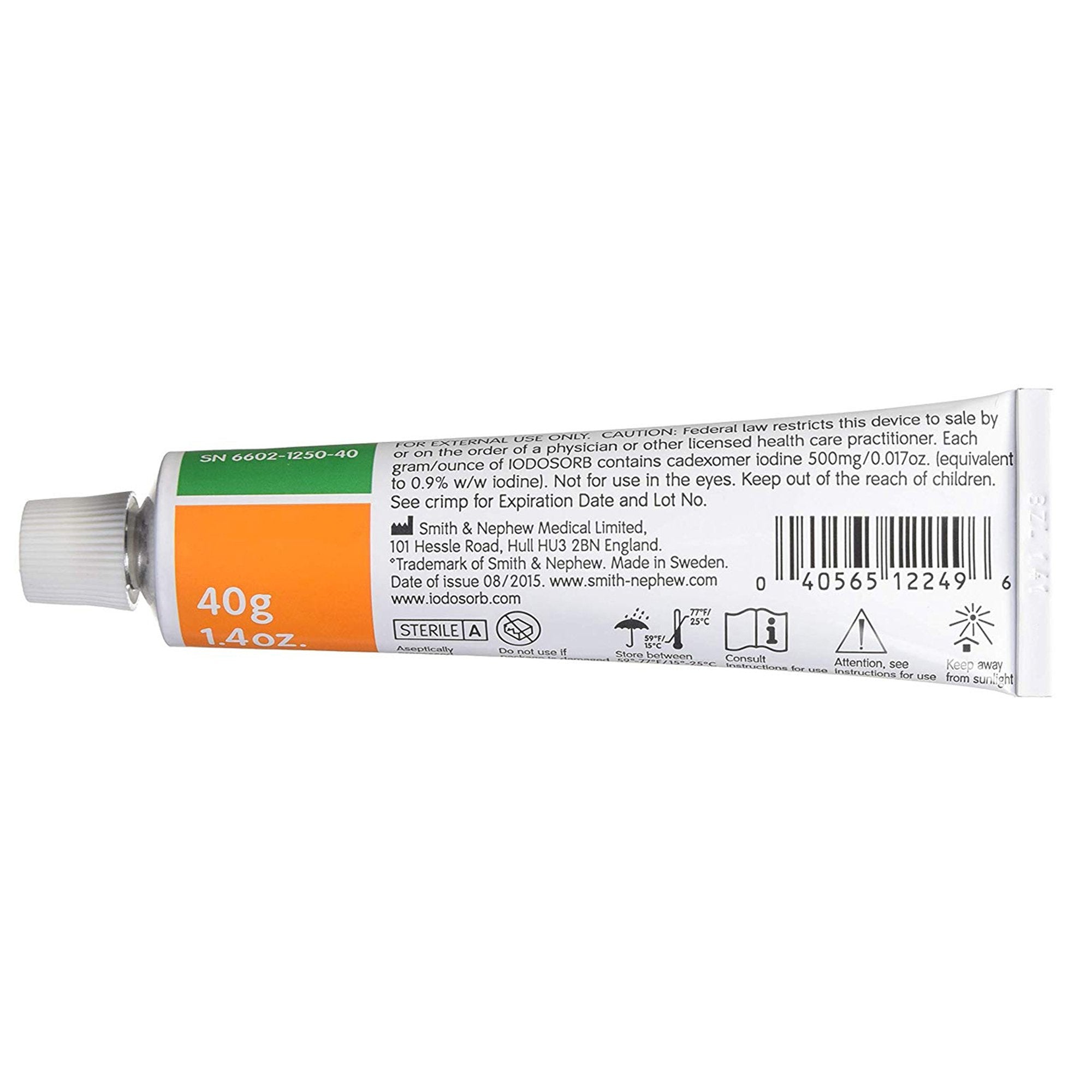 iodosorb antimicrobial wound gel 40 gram tube iodosorb antimicrobial wound gel mk549315ea