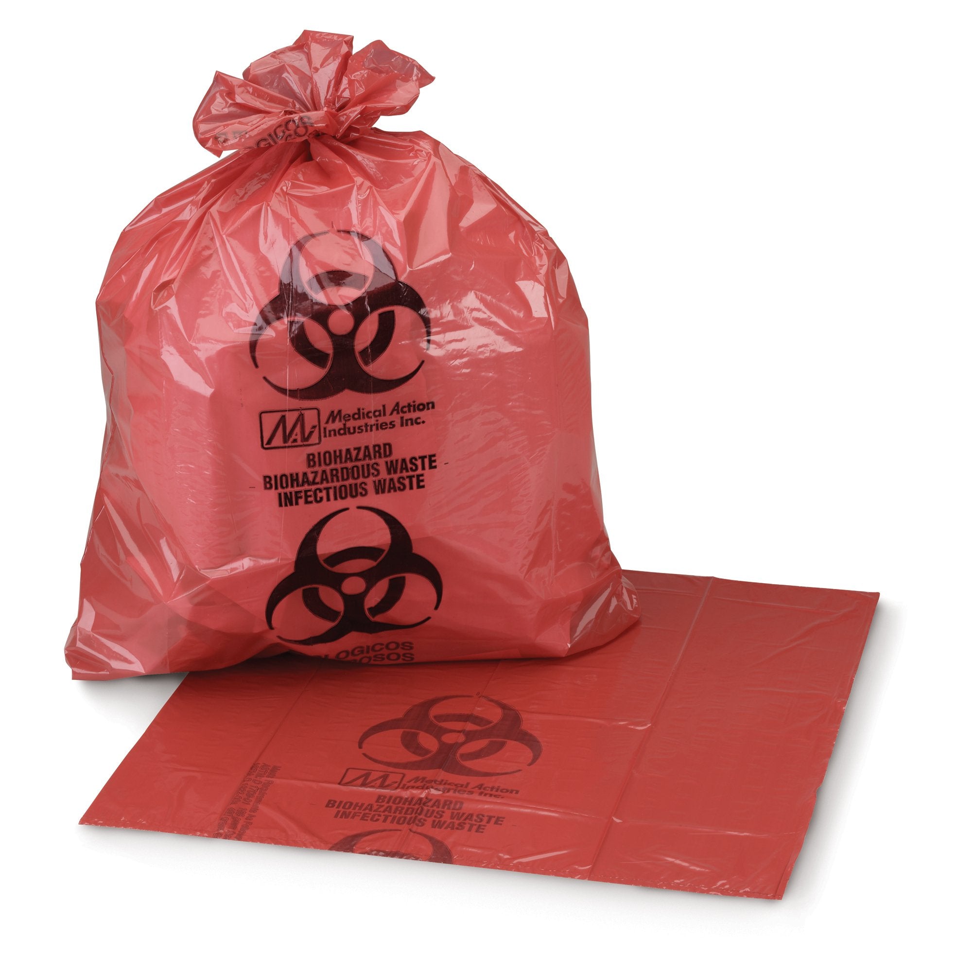 Infectious Waste Bag McKesson 7 to 10 gal. Red Bag 24 X 24 Inch, Packaging Type- Case