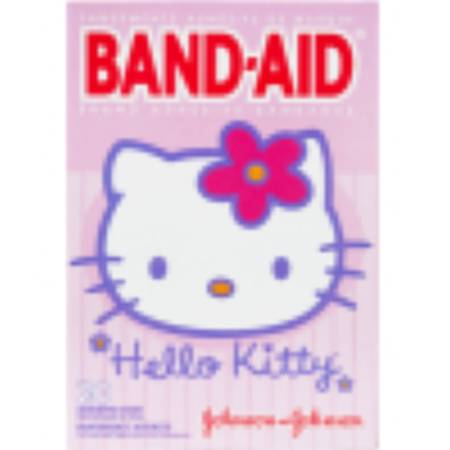 Adhesive Strip Band-Aid Assorted Sizes Plastic Assorted Shapes Kid Design (Hello Kitty) Sterile, Packaging Type- Box