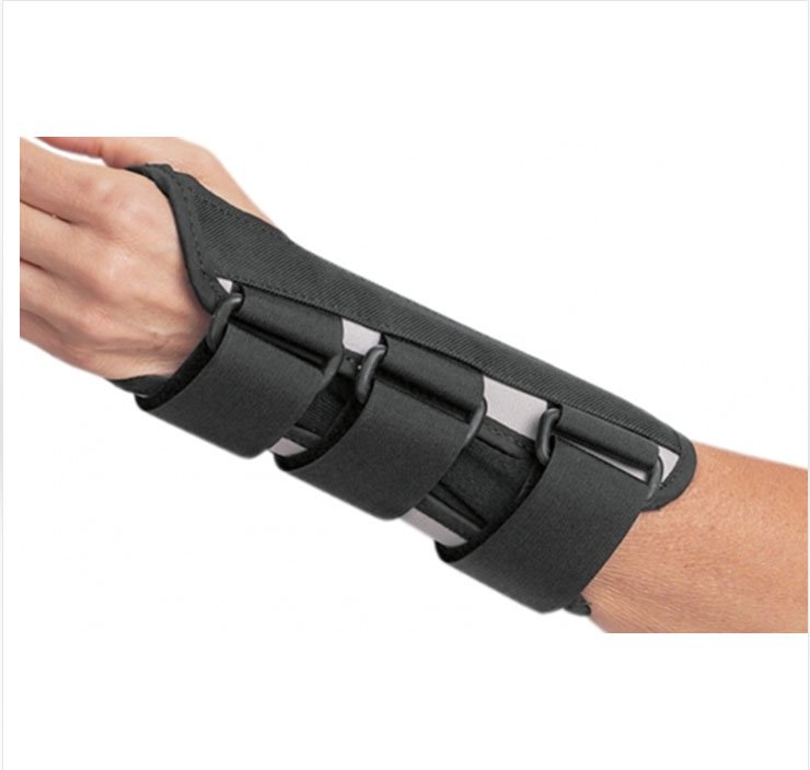 Wrist Brace ProCare® B.A.T.H.™ Aluminum / Canvas Left Hand Black Small