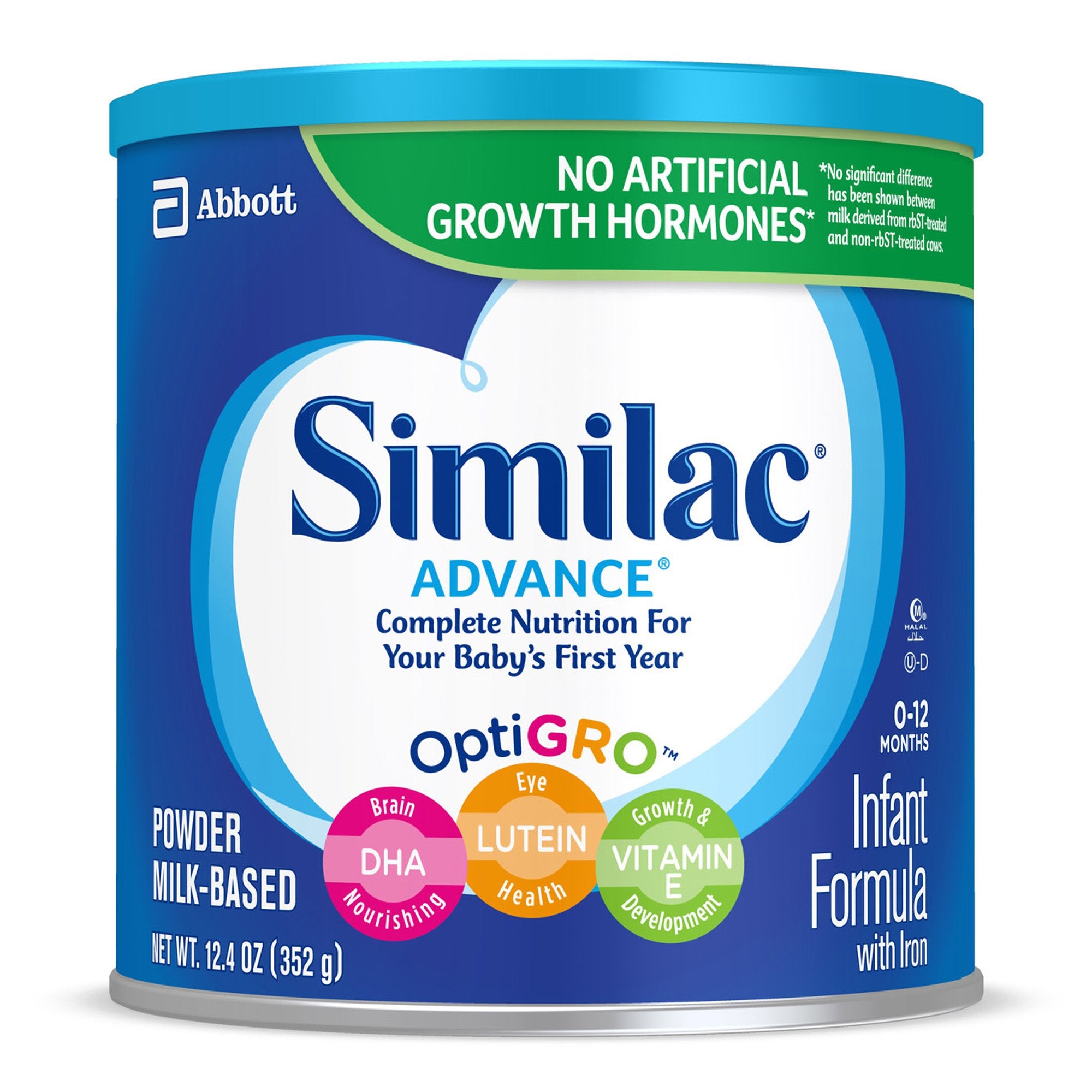 Infant Formula Similac® Advance® Unflavored 12.4 oz. Can Powder Iron