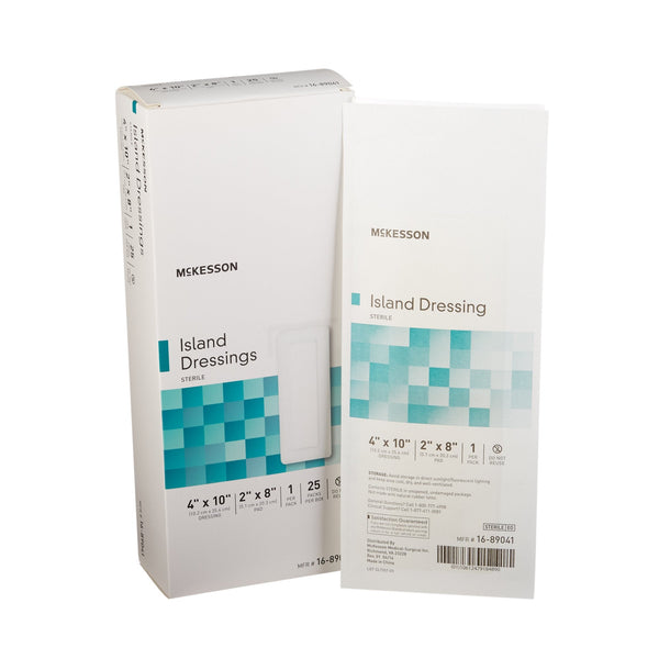 Island Dressing McKesson 4 X 10 Inch Rectangle Sterile